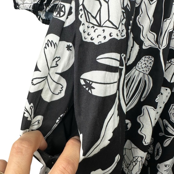 Gorman Lost and Found Midi Dress Organic Cotton Poplin Art Bird AU 20/US 3XL - Picture 5 of 7